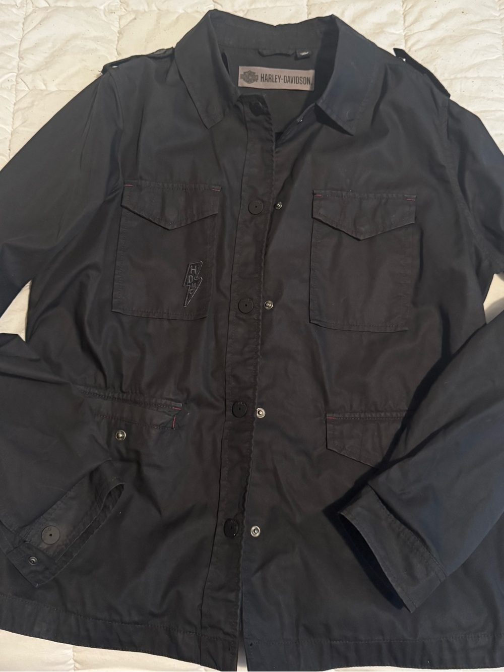 Harley-Davidson Black Military Field Jacket